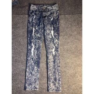 AQ Skinny Jeans Women's 3 Blue Quality Denim Pour Neuf Mode Stretch Distressed